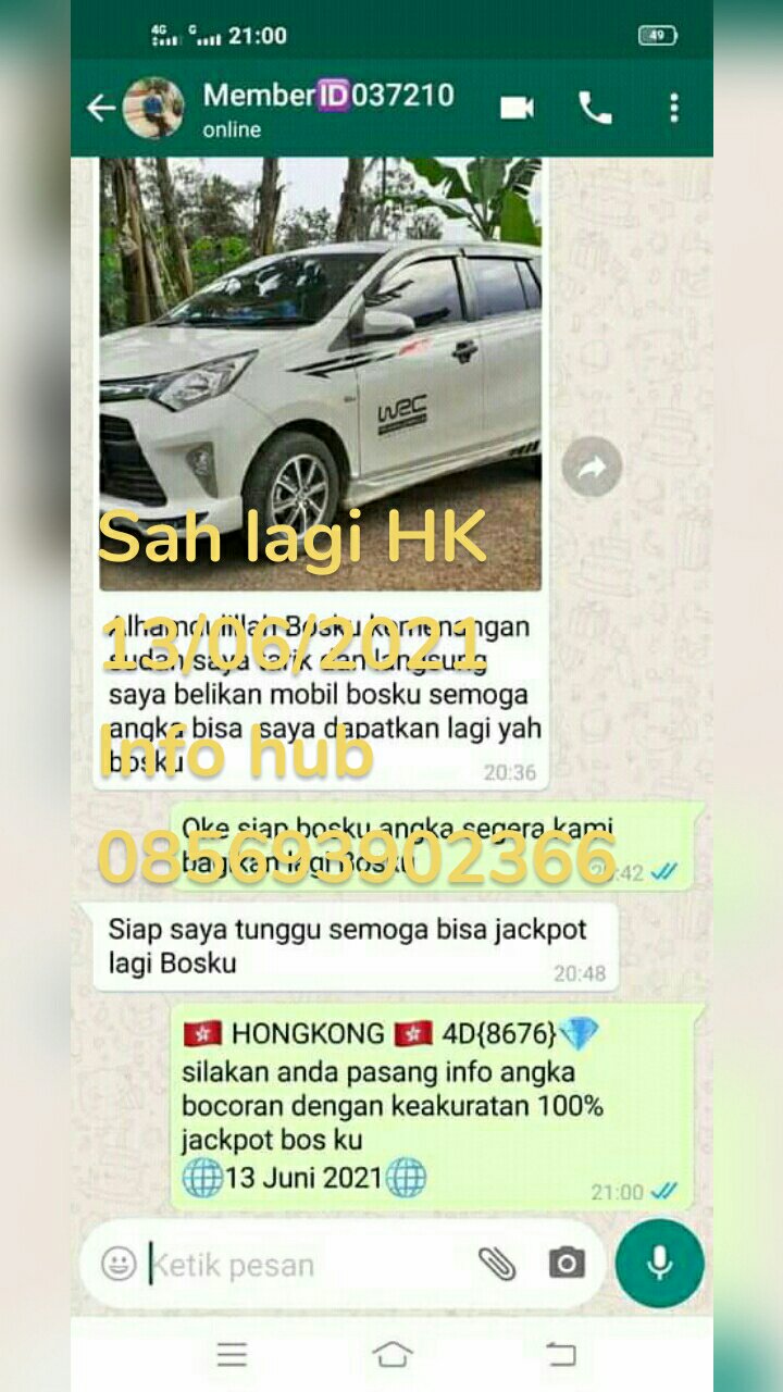 Sah lagi HK 13/06/2021 
Info hub 085693902366